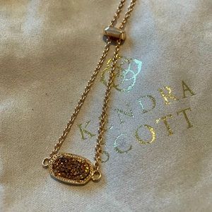 Rose gold adjustable Kendra Scott bracelet